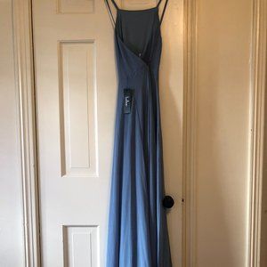 Mythical Kind of Love Slate Blue Maxi Dress